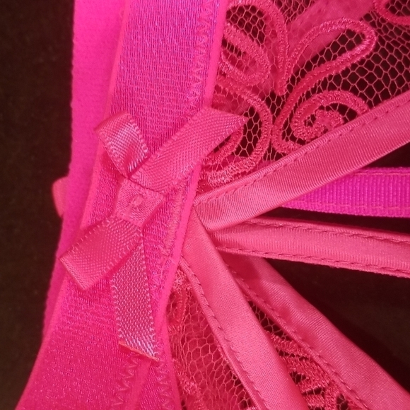 💕FOR LOVE AND LEMONS💕 Soutache Embroidered Garter ~ Berry Large L NWT - Picture 8 of 12